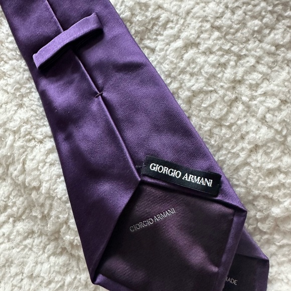 Purple Giorgio Armani Tie - Picture 3 of 3